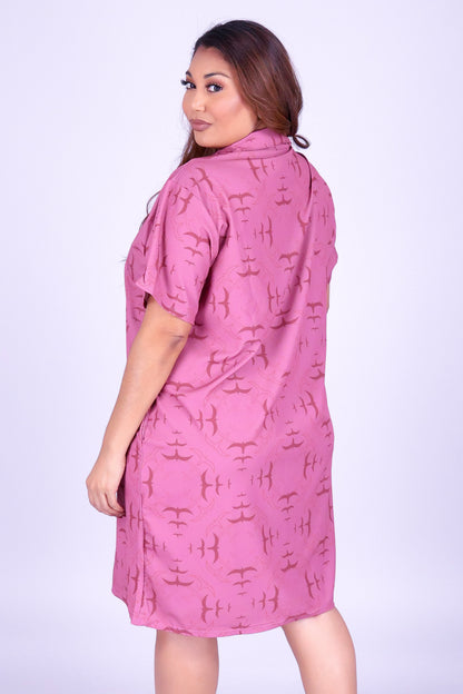 IWA CIRCLE BUTTON DOWN DRESS