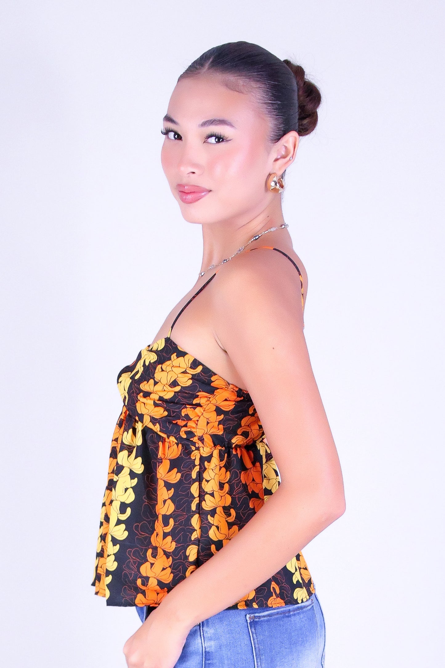 PUAKENIKENI OUTLINE BABYDOLL TOP