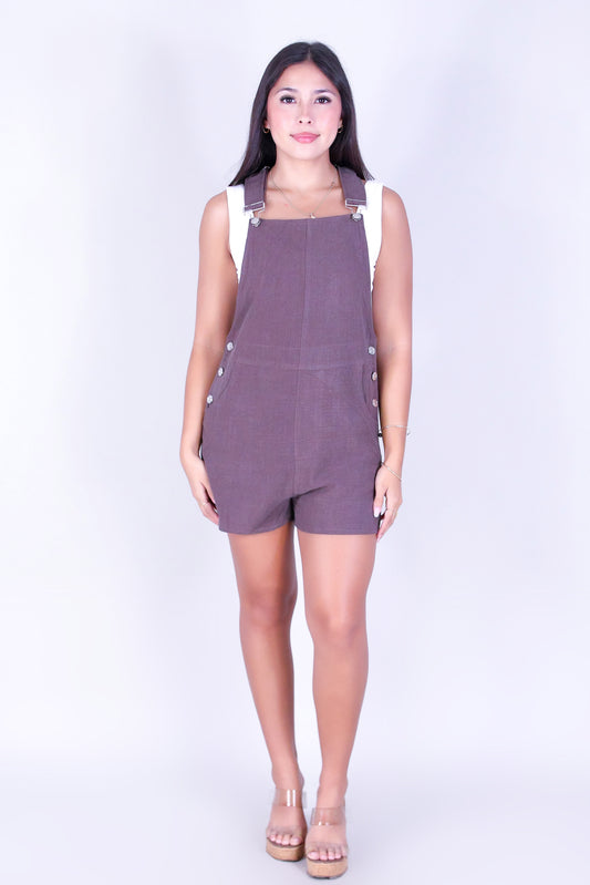 COUNTRY CUTIE OVERALL ROMPER