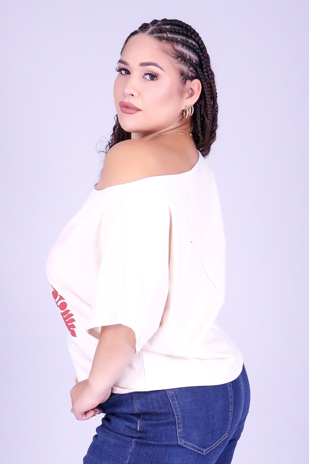 4 ULU QUILT OFF SHOULDER TEE