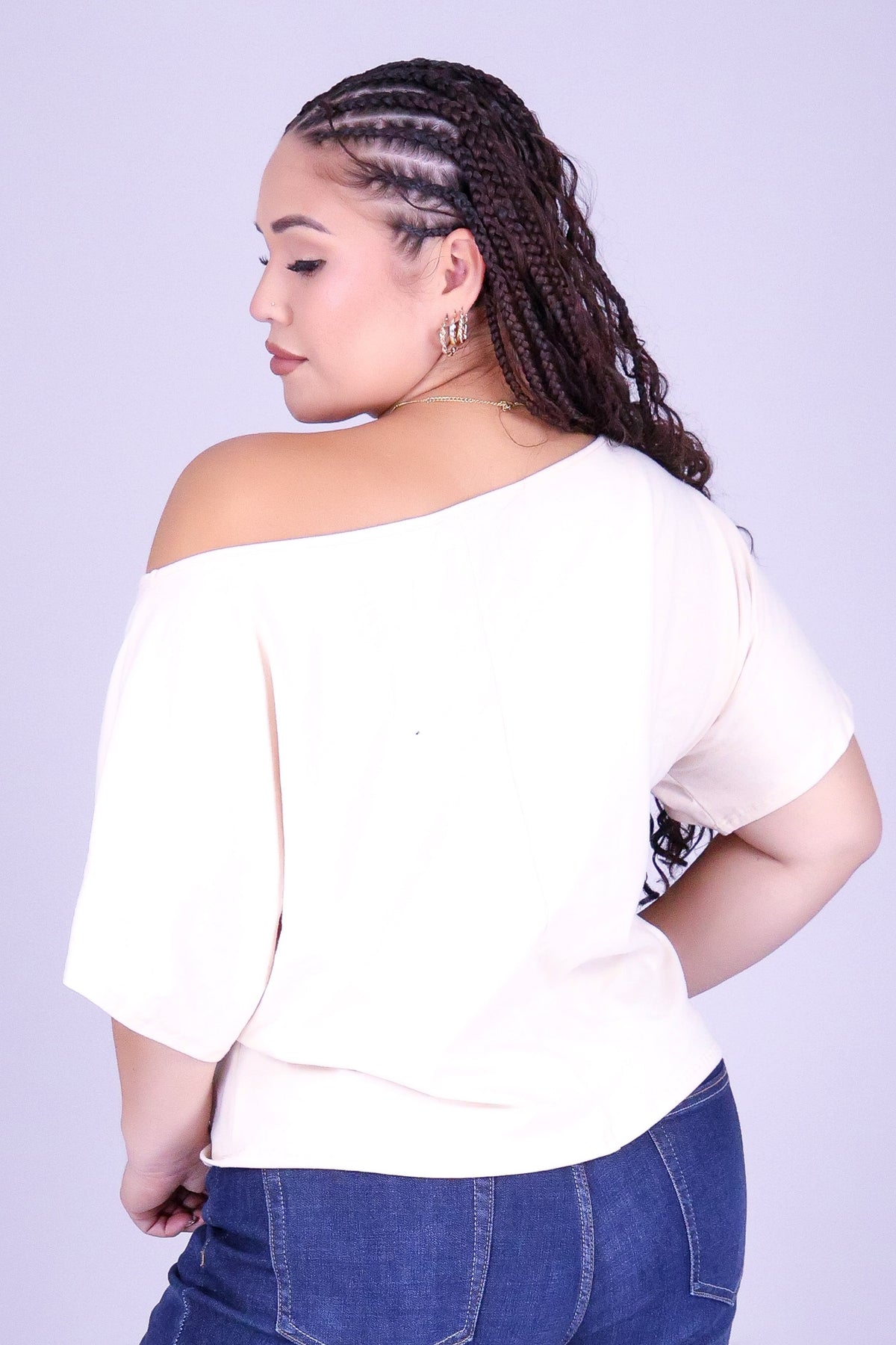 4 ULU QUILT OFF SHOULDER TEE
