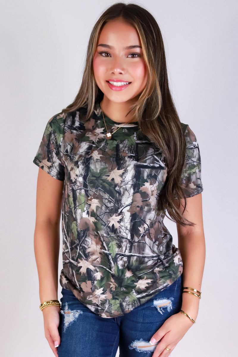 Jeans Warehouse Hawaii - SS PRINT - HUNTING CAMO TEE | By LUZ