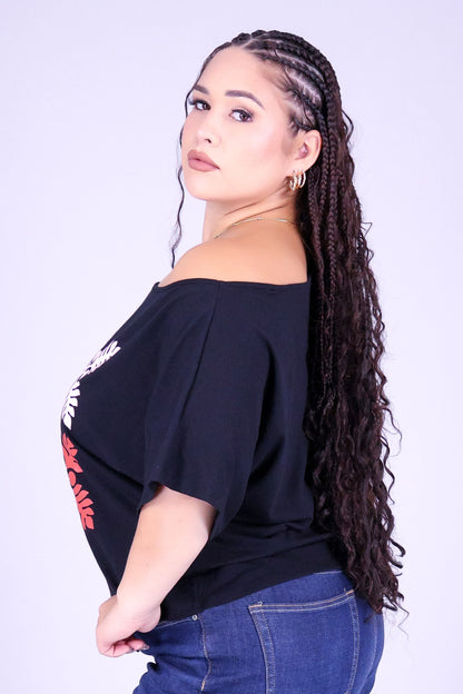 4 ULU QUILT OFF SHOULDER TEE