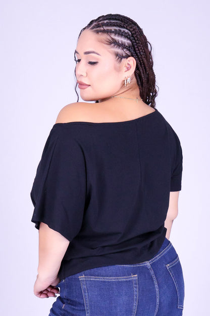 4 ULU QUILT OFF SHOULDER TEE