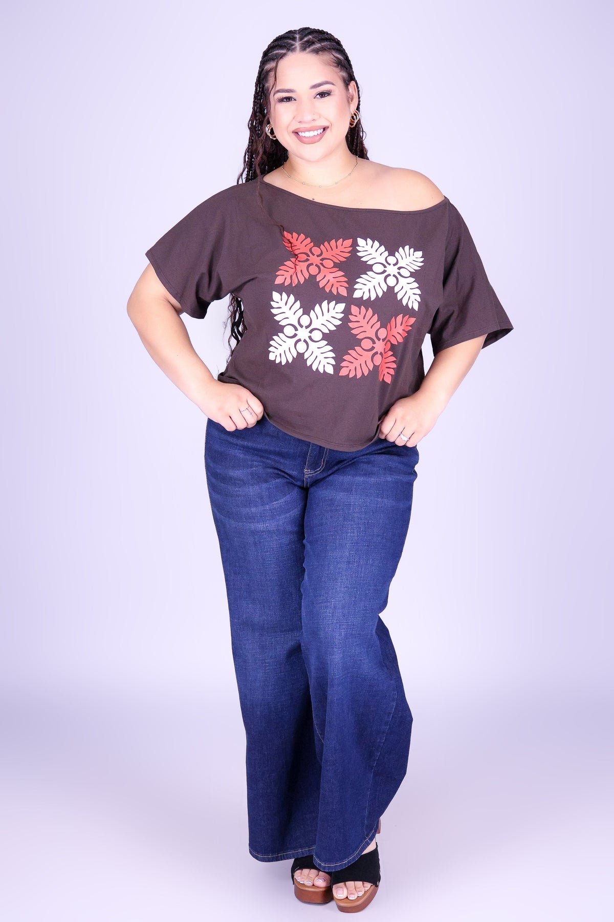 4 ULU QUILT OFF SHOULDER TEE