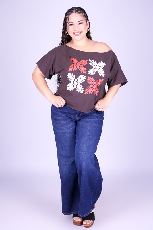 4 ULU QUILT OFF SHOULDER TEE