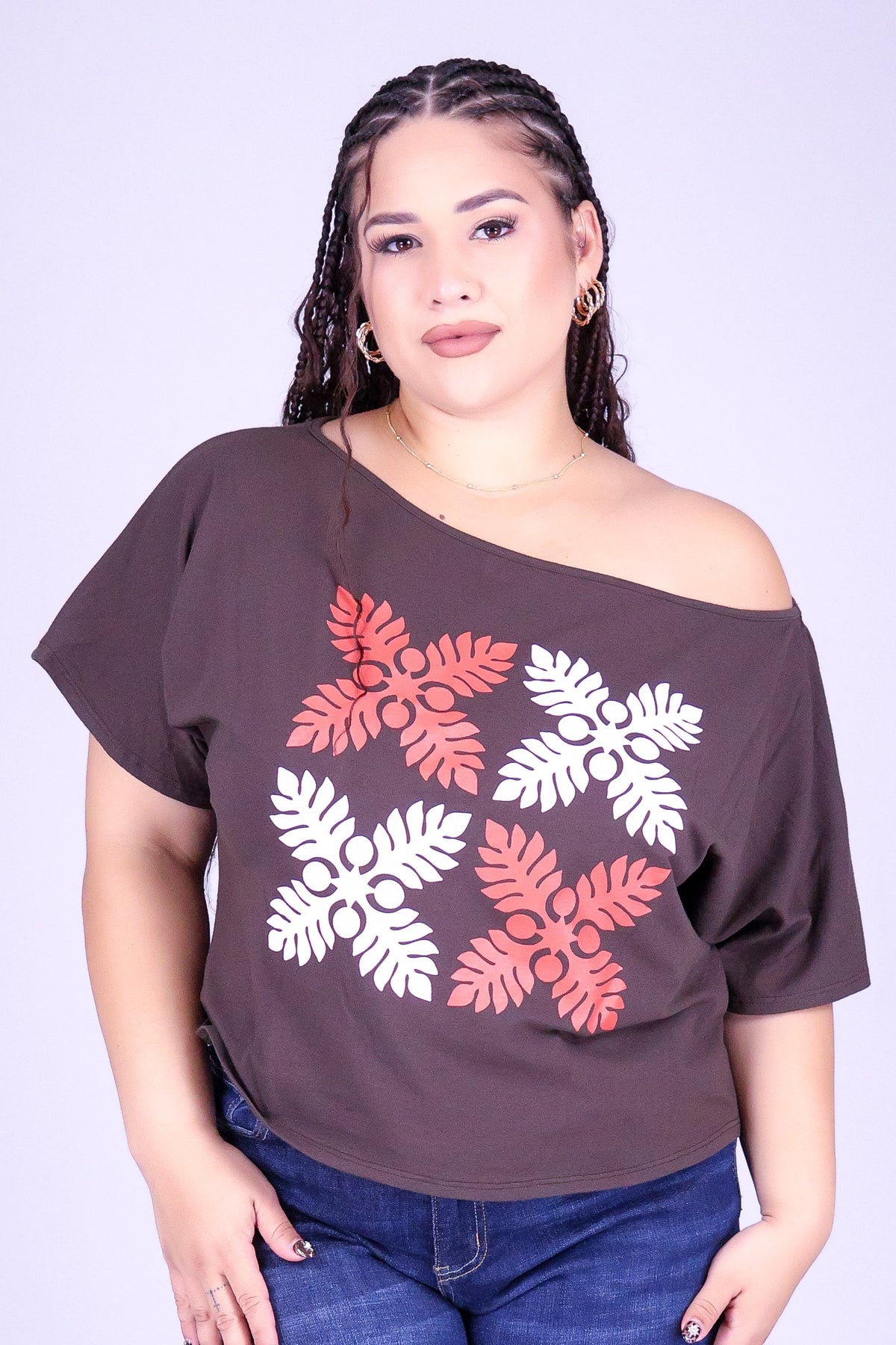 4 ULU QUILT OFF SHOULDER TEE