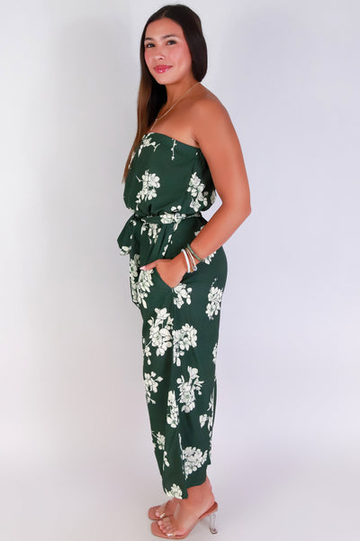 Jeans Warehouse Hawaii - PRINT CASUAL JUMPSUITS - SAKURA TUBE JUMPSUIT | By LUZ