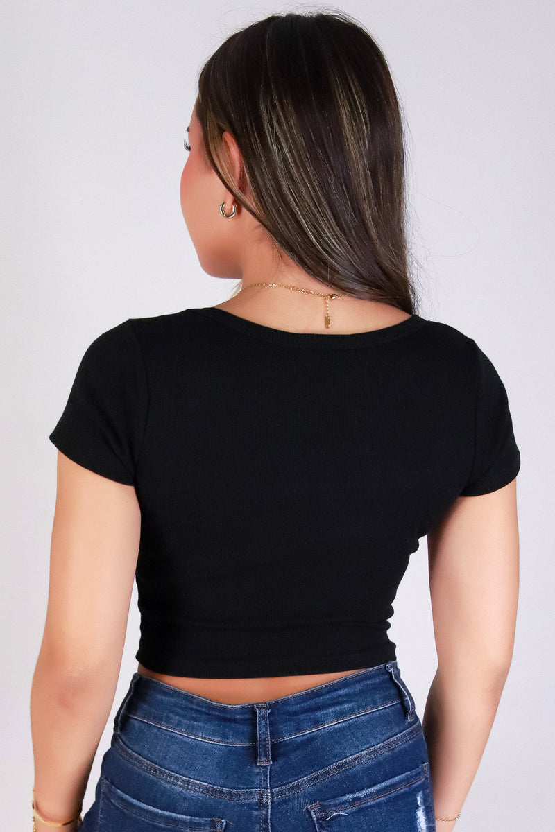 Jeans Warehouse Hawaii - SS CASUAL SOLID - PRETTY EDGES TOP | By CRESCITA APPAREL/SHINE I
