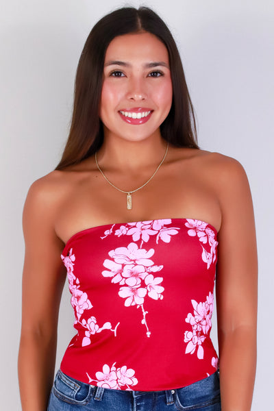 Jeans Warehouse Hawaii - SL PRINT - SAKURA TUBE TOP | By LUZ