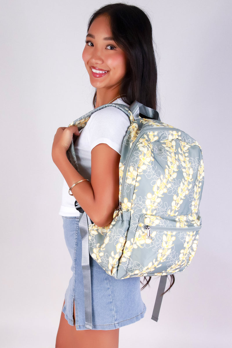 Jeans Warehouse Hawaii - BACKPACKS - PLUMERIA BACKPACK | By GREENWELL PROMOTIONS LTD