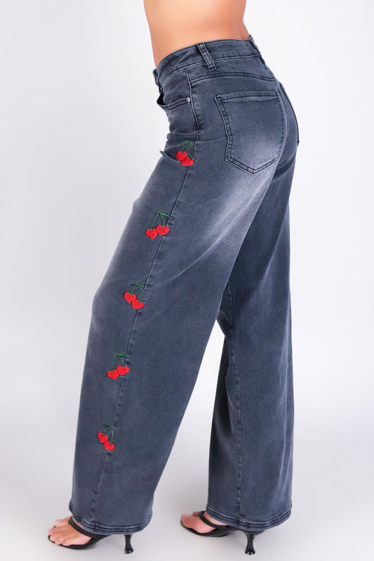 CHERRY ON THE SIDE JEANS