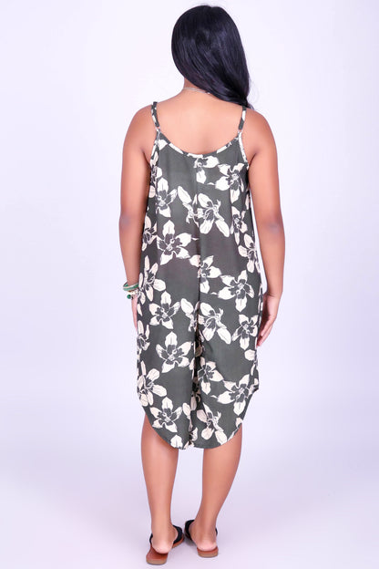 SILK FLOSS TREE FLOWER NO WAIST JUMPSUIT | KIDS SIZE 2-16