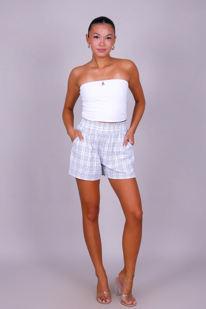 SOFT PLAID SHORTS