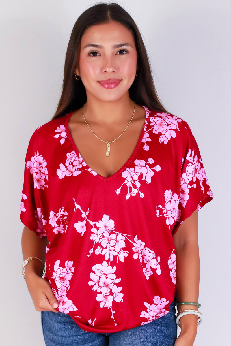 Jeans Warehouse Hawaii - SS PRINT - SAKURA DOLMAN TOP | By LUZ