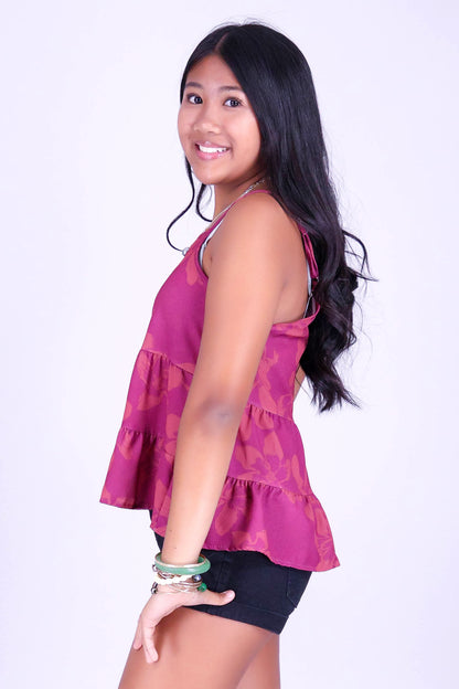 SILK FLOSS TREE FLOWER TOP | KIDS SIZE 2-16