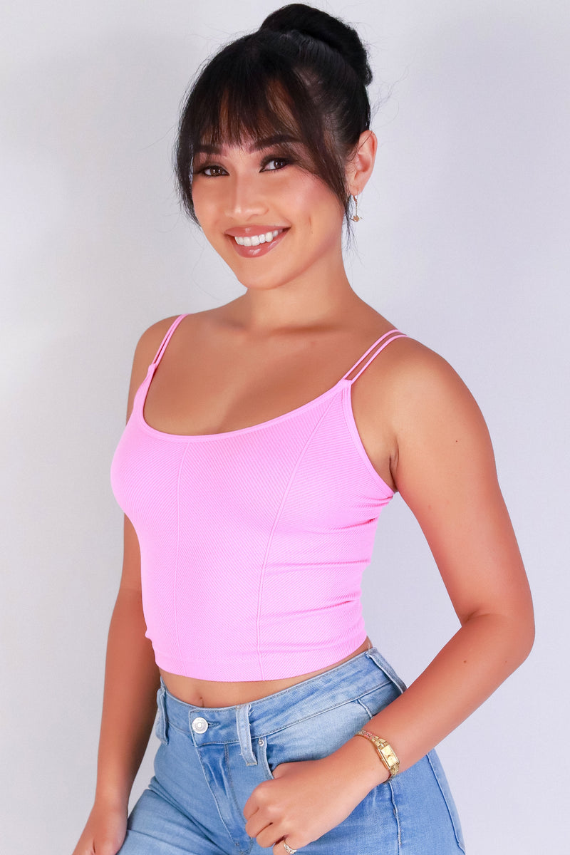 Jeans Warehouse Hawaii - S/L SOLID KNIT TOPS - FIT & FLEX SEAMLESS CROP TOP | By VERY J