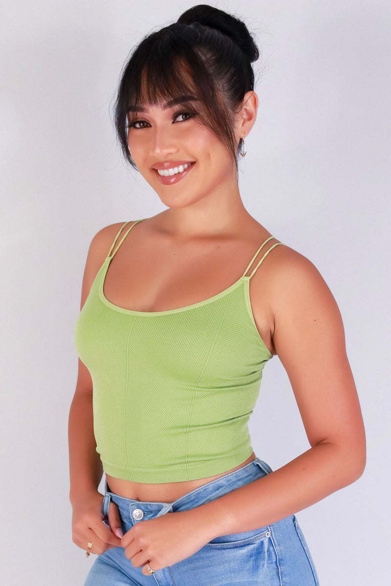 Jeans Warehouse Hawaii - S/L SOLID KNIT TOPS - FIT & FLEX SEAMLESS CROP TOP | By VERY J