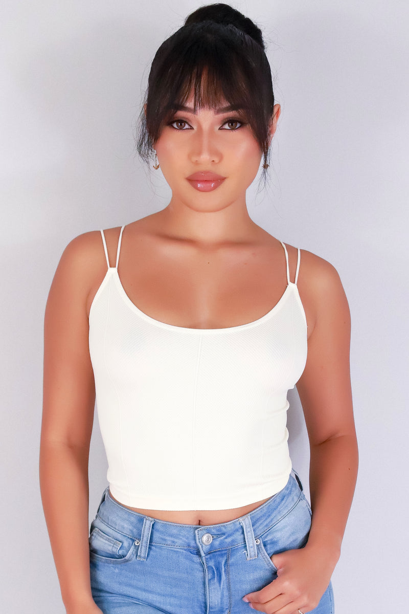 Jeans Warehouse Hawaii - S/L SOLID KNIT TOPS - FIT & FLEX SEAMLESS CROP TOP | By VERY J