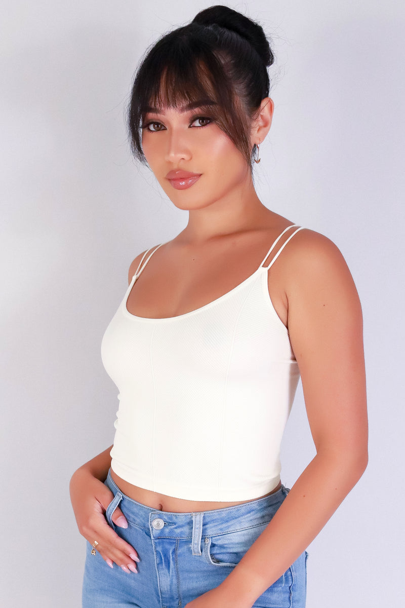 Jeans Warehouse Hawaii - S/L SOLID KNIT TOPS - FIT & FLEX SEAMLESS CROP TOP | By VERY J