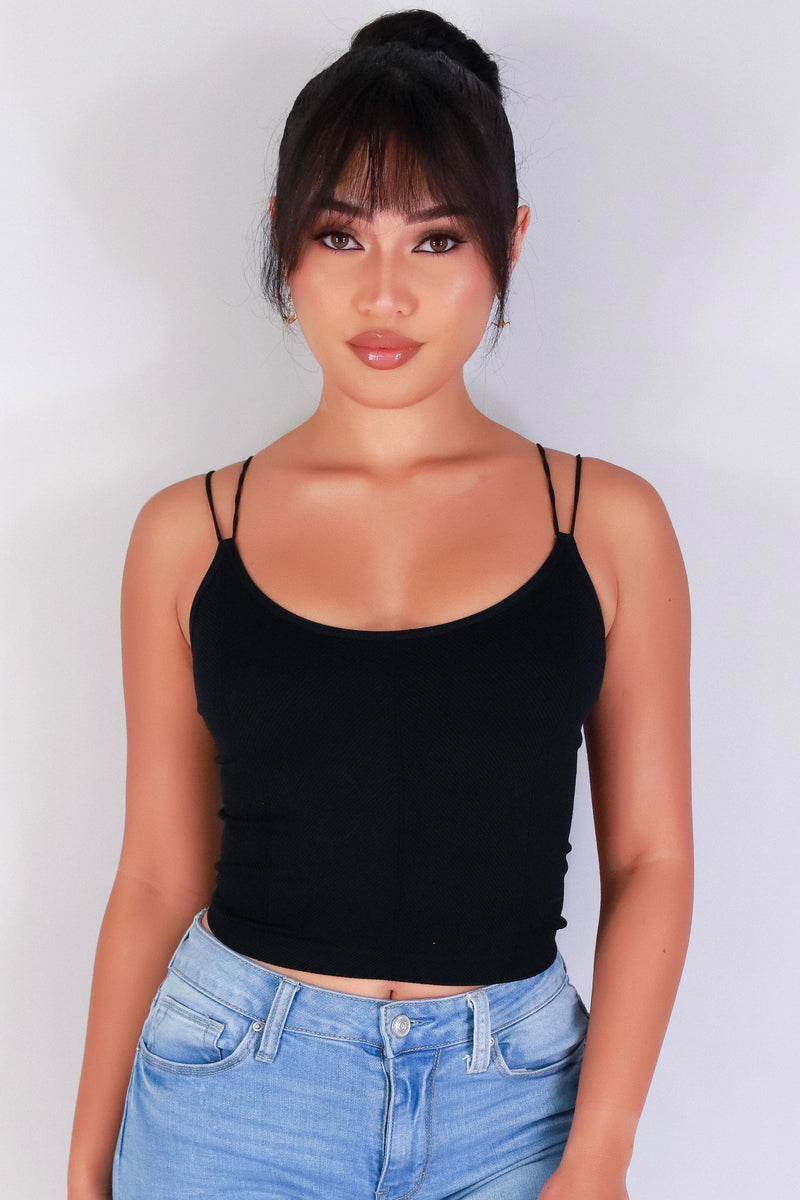 Jeans Warehouse Hawaii - S/L SOLID KNIT TOPS - FIT & FLEX SEAMLESS CROP TOP | By VERY J