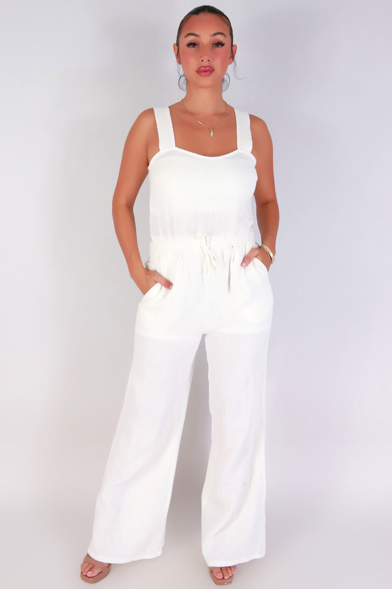 Jeans Warehouse Hawaii - SOLID CASUAL JUMPSUITS - DREAM VACATION JUMPSUIT | By HYMAN FAMILY INC