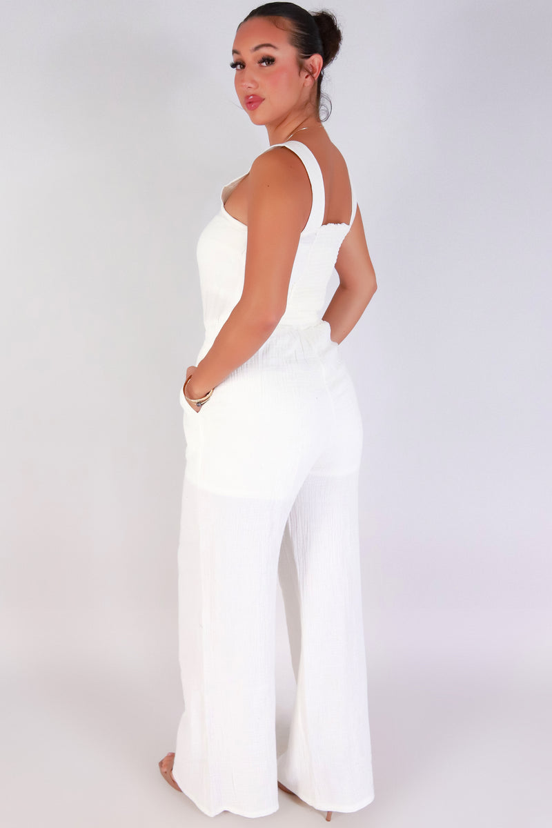 Jeans Warehouse Hawaii - SOLID CASUAL JUMPSUITS - DREAM VACATION JUMPSUIT | By HYMAN FAMILY INC