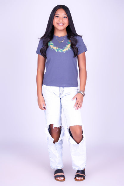 MAILE PUAKENIKENI LEI TEE | KIDS SIZE 2-14