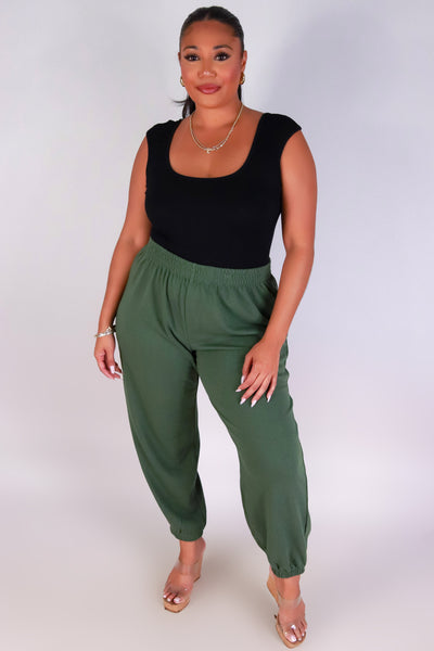 Jeans Warehouse Hawaii - PLUS Knit Pants - COZY MOVES JOGGER | By CRESCITA APPAREL/SHINE I