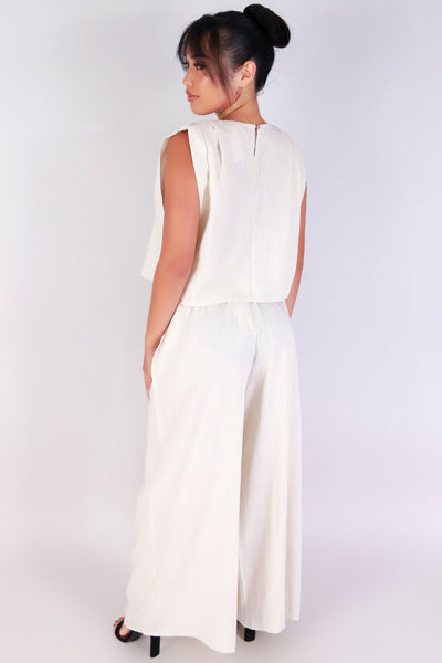Jeans Warehouse Hawaii - S/L SOLID KNIT TOPS - EFFORTLESSLY LINEN CROP BLOUSE | By VERY J