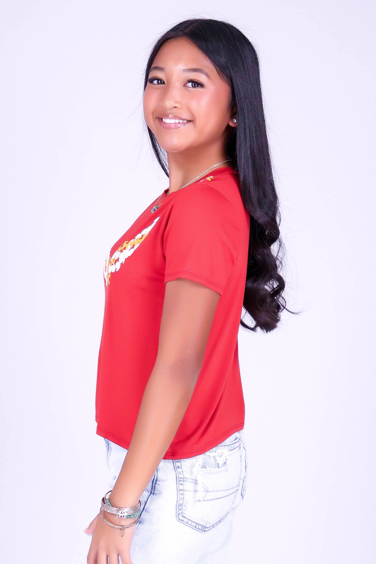 TWISTED PUAKENIKENI PIKAKE LEI TEE | KIDS SIZE 8-16
