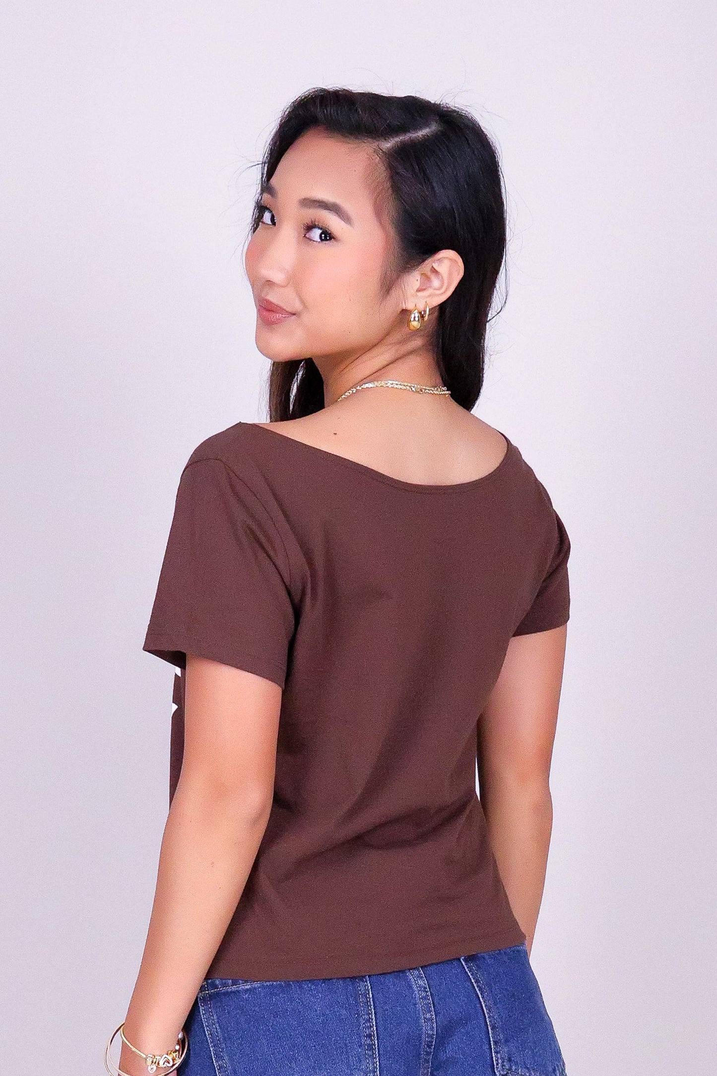 LAUAE QUILT OFF SHOULDER TEE