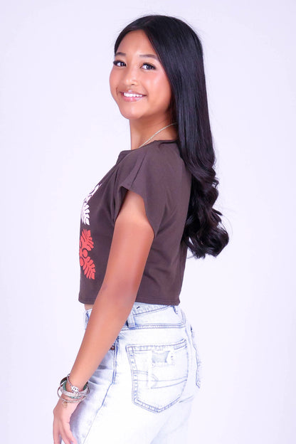 4 ULU QUILT OFF SHOULDER TEE | KIDS SIZE 8-16