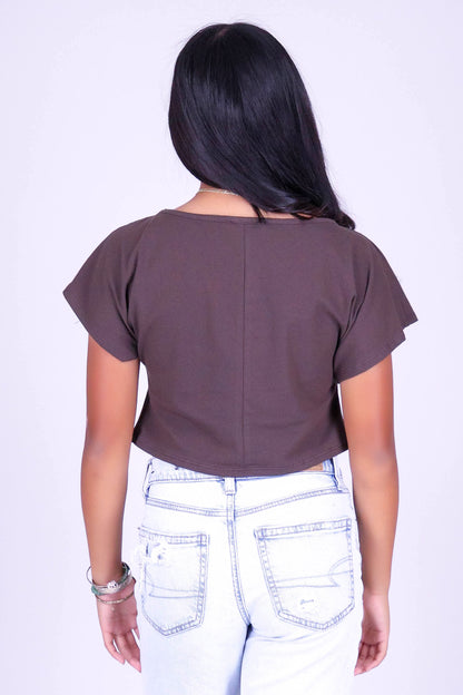 4 ULU QUILT OFF SHOULDER TEE | KIDS SIZE 8-16