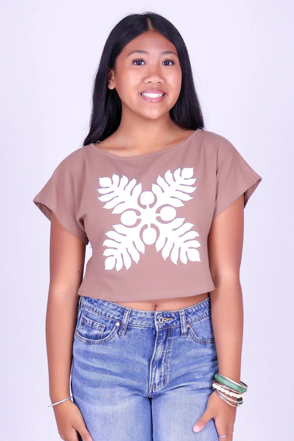 ULU QUILT OFF SHOULDER TEE | KIDS SIZE 8-16