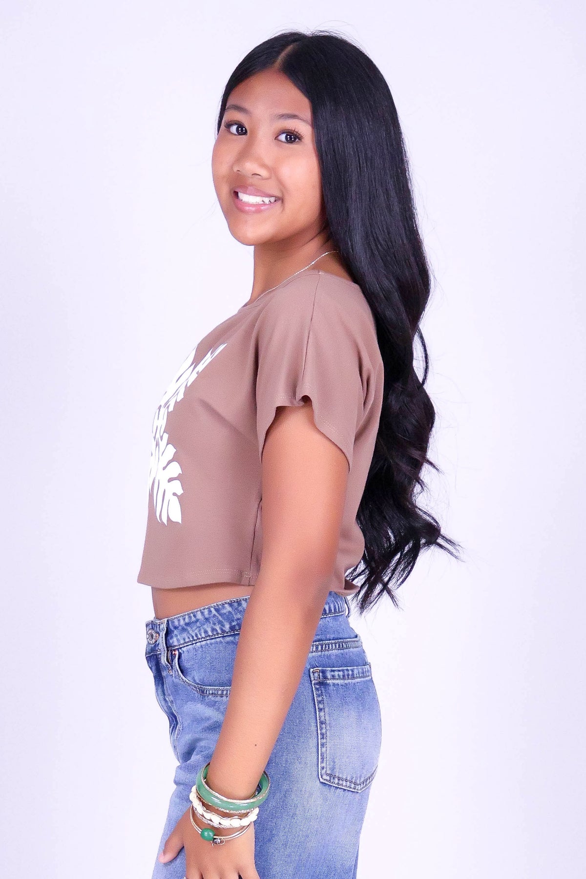 ULU QUILT OFF SHOULDER TEE | KIDS SIZE 8-16