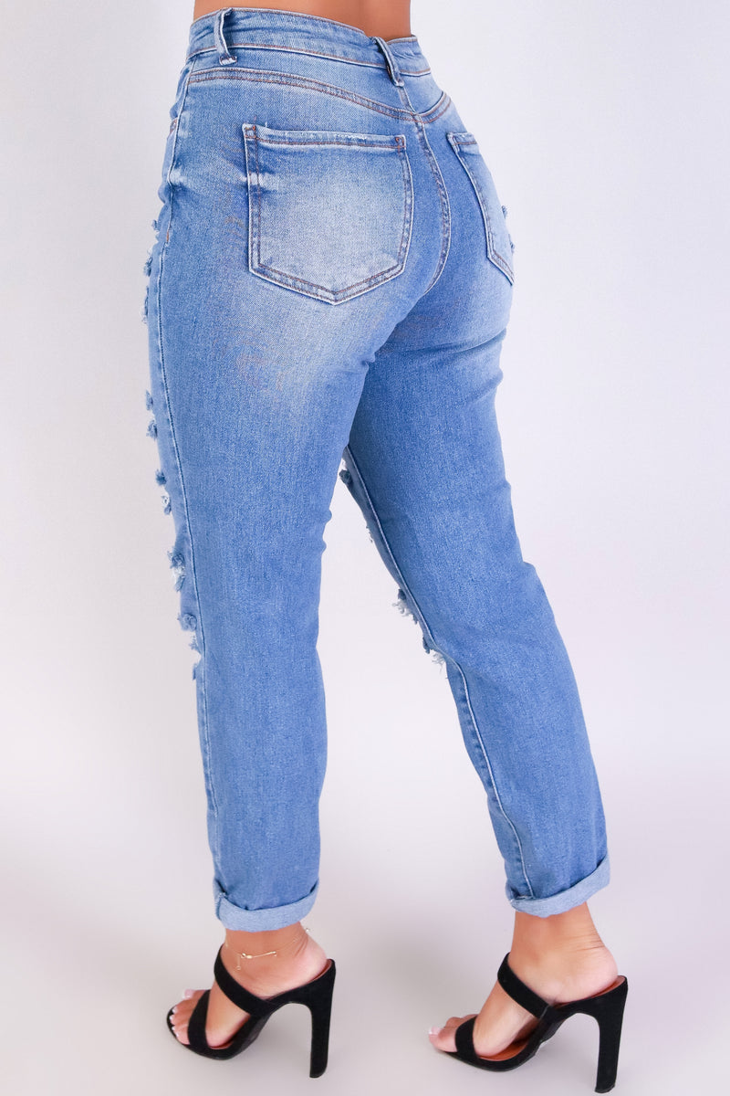 Jeans Warehouse Hawaii - JEANS - KIANA BOYFRIEND JEANS | By WAX JEAN