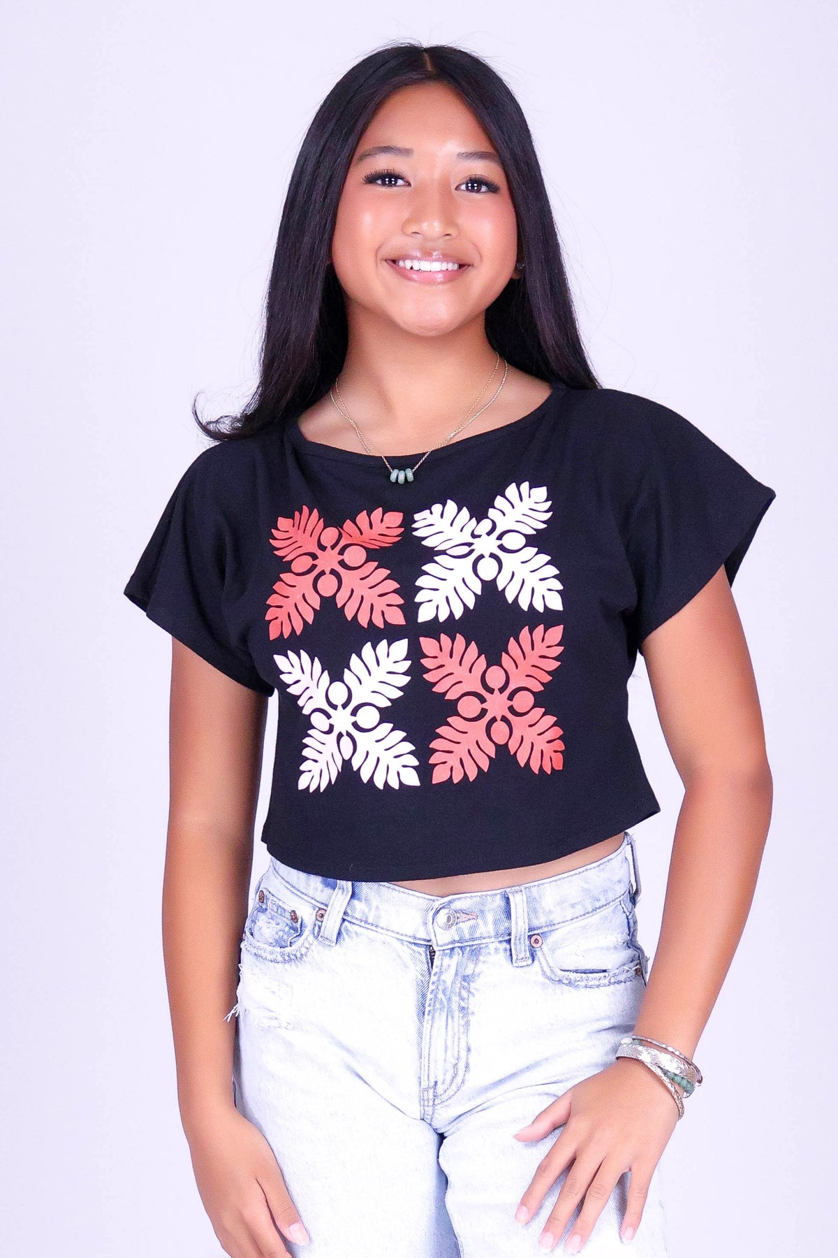 4 ULU QUILT OFF SHOULDER TEE | KIDS SIZE 8-16