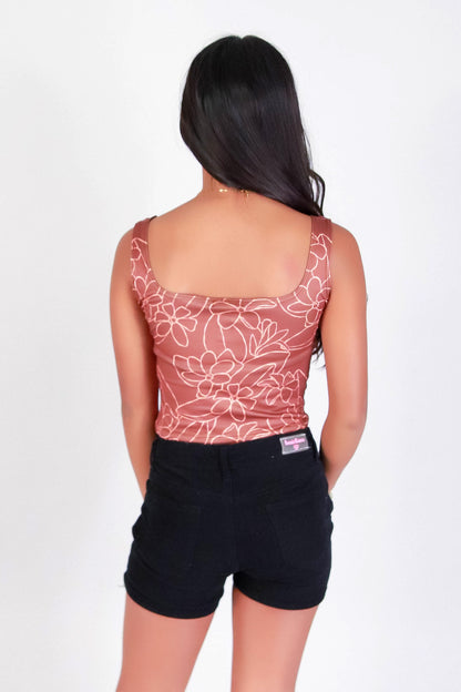 GARDENIA SQUARE NECK TANK TOP | KIDS SIZE 2-16