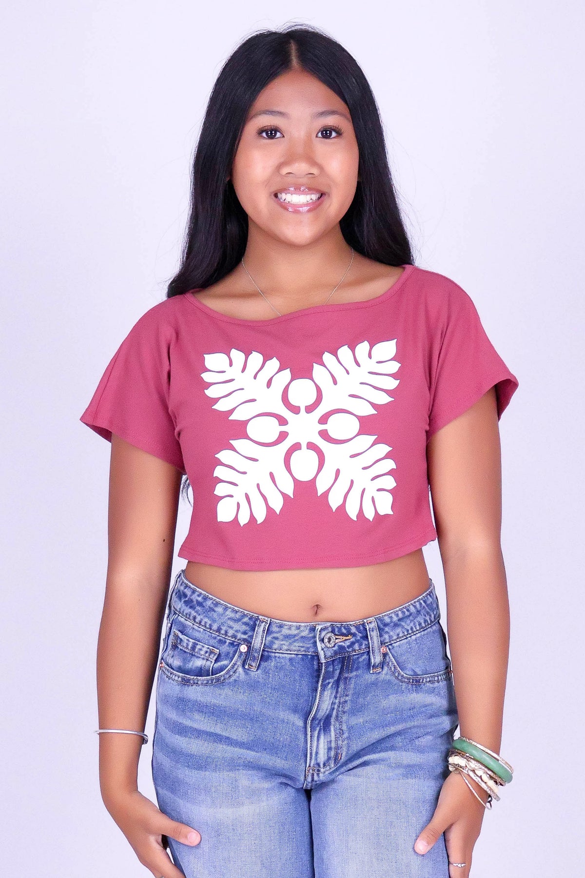 ULU QUILT OFF SHOULDER TEE | KIDS SIZE 8-16