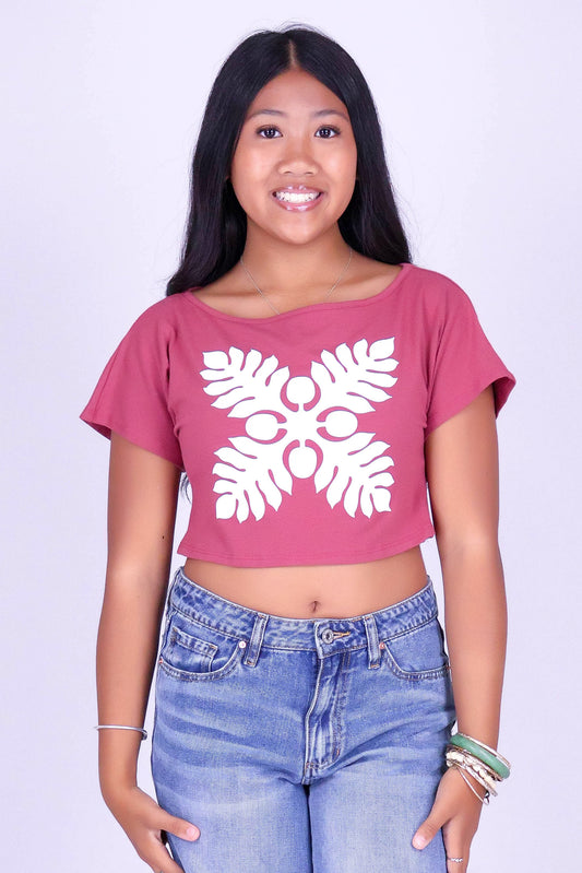ULU QUILT OFF SHOULDER TEE | KIDS SIZE 8-16