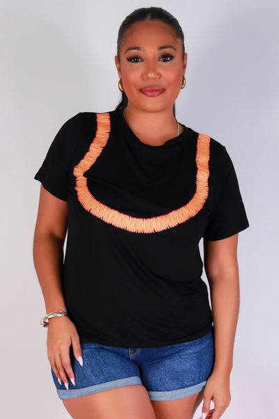 Jeans Warehouse Hawaii - PLUS S/S SCREENS - ILIMA LEI TEE | By LUZ