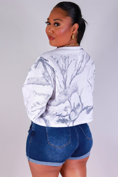 Jeans Warehouse Hawaii - PLUS S/S PRINT WOVEN TOPS - HAWAII HUNTING CAMO JERSEY | By YELLOW CABBAGE