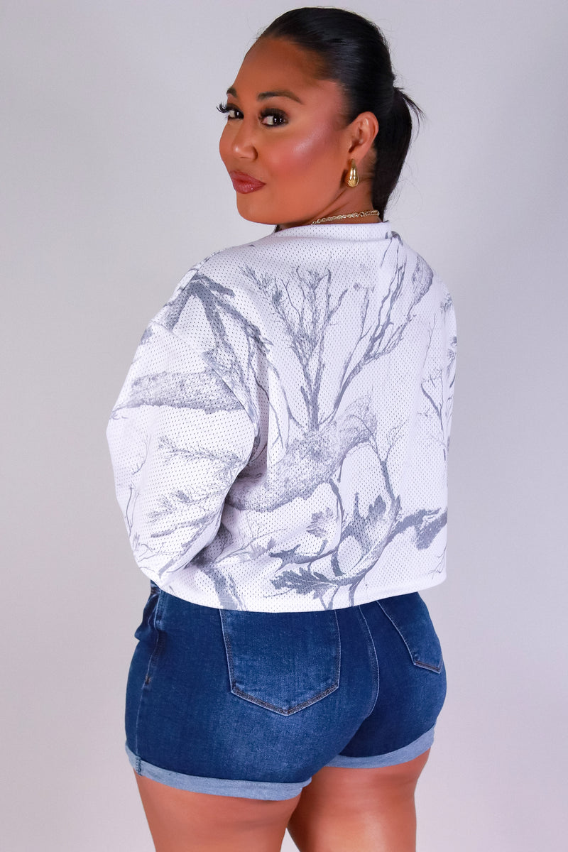 Jeans Warehouse Hawaii - PLUS S/S PRINT WOVEN TOPS - HAWAII HUNTING CAMO JERSEY | By YELLOW CABBAGE