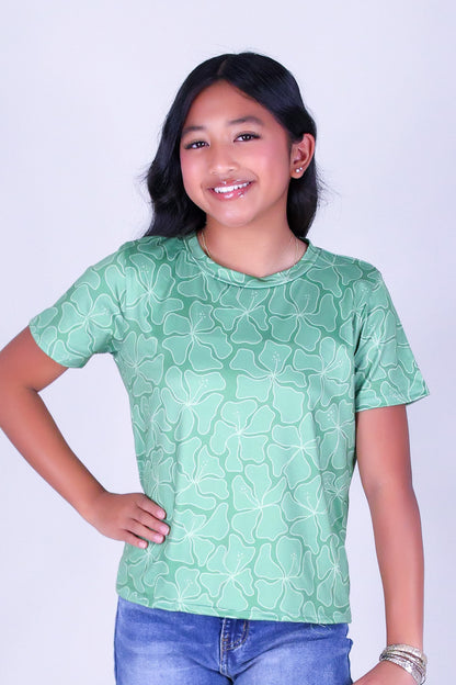 WAVY HIBISCUS TOP | KIDS SIZE 2-16