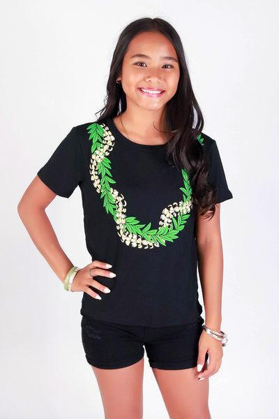 20250923 - s/s crew puakeni maile te - BLACK