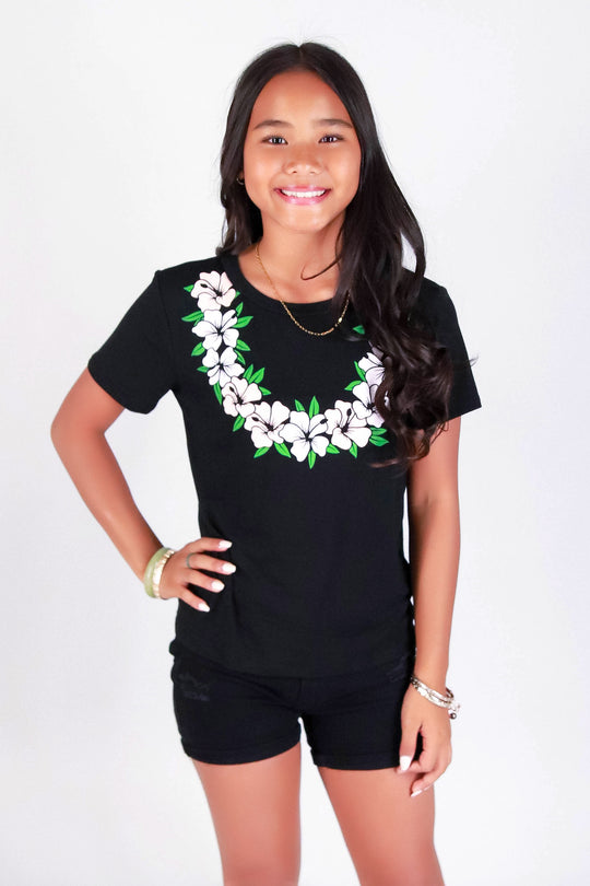 MULTI HIBISCUS LEI TEE | KIDS SIZE 2-16