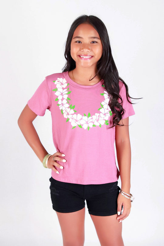 MULTI HIBISCUS LEI TEE | KIDS SIZE 2-16