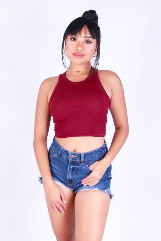 PRETTY BASIC CROP TANK