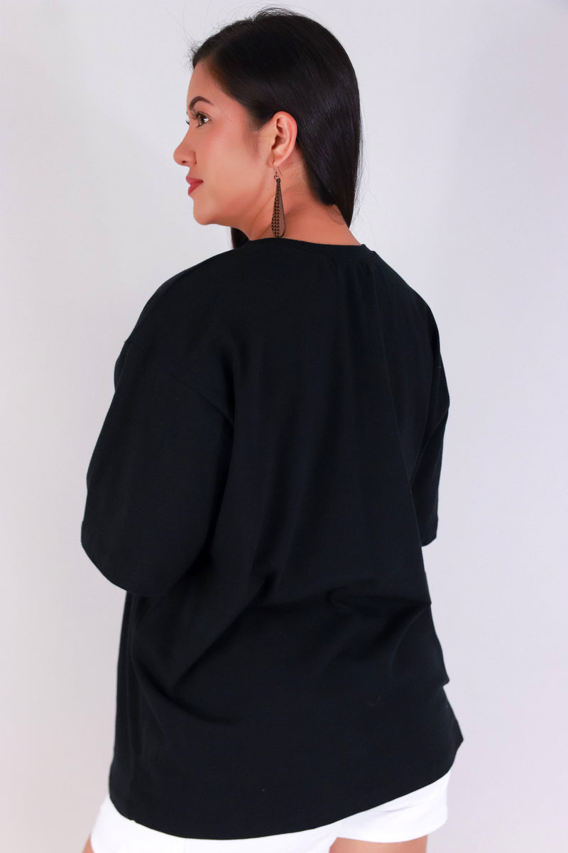 Jeans Warehouse Hawaii - PLUS S/S SCREENS - PIKAKE LOKELANI OVERSIZED TEE | By ROCK & ROSE BY CHERIE